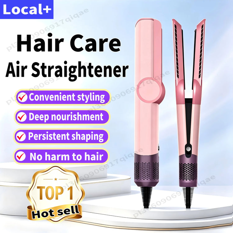 SenCiciMen 2 in 1 Air Straightener & Hair Dryer Negative Ion Flat Iron For Lock in Moisture & Shine Hot Styling Tools Salon-Quality Results For Women Gift