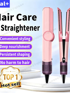 SenCiciMen 2 in 1 Air Straightener & Hair Dryer Negative Ion Flat Iron For Lock in Moisture & Shine Hot Styling Tools Salon-Quality Results For Women Gift