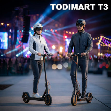 Monopattino Elettrico per Adulti TODIMART K3, Motore 350W, Batteria 36V 7.8Ah, Autonomia 35KM, Pieghevole, Controllo APP, Display LED, Pneumatici a Nido d'Ape, Cruise Control, E-Scooter per Pendolari Urbani