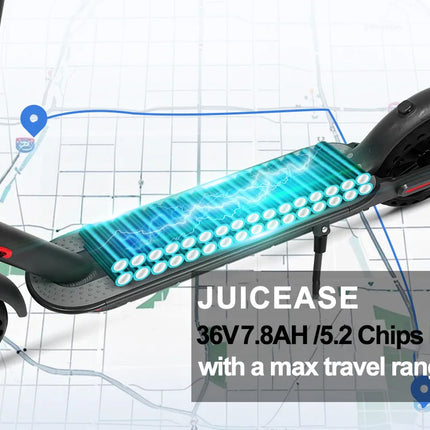 Scooter elettrico JUICEASE TX01 per adulti 7.8Ah 350W Motore potente fino a 31KM/H Velocità Smart APP Scooter elettrico con 5.2 chip