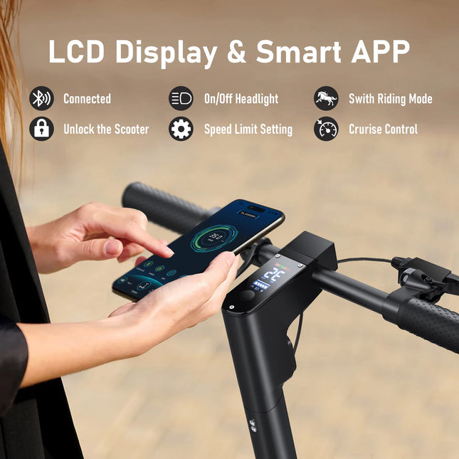 JUICEASE MAX4 Pro 800W Scooter Elettrico Smart APP 35-45KM Gamma Adulti Scooter Elettrico Doppio Ammortizzatore Pieghevole Escooter