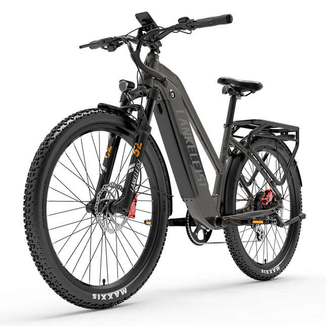 Bicicletta Elettrica LANKELEISI MX600 Pro, Motore 500W, Batteria 48V 20Ah, Autonomia 150KM, Pneumatici 27.5x2.4 Pollici, E-bike per Adulti