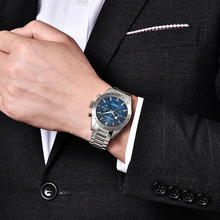 PAGANI DESIGN 2026 Orologio da Uomo Pilota al Quarzo, Nuovo Orologio da Polso Cronografo Sportivo Retrò in Acciaio Inossidabile per Uomo, Confezione Regalo, Spedizione Locale