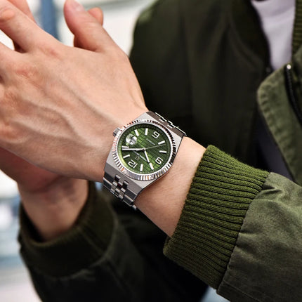 Nuovo Orologio da Uomo PAGANI DESIGN 2026, Orologio Automatico di Lusso, Meccanico, con Vetro Zaffiro AR, Luminoso, Durevole, in Acciaio Inossidabile