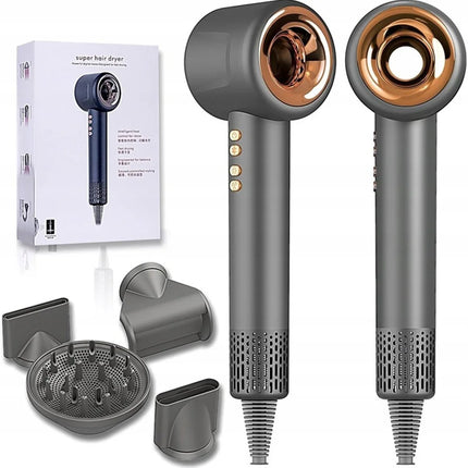 Super Hair Dryer Professional Leafless Hairdryer Hair Care Styling Negative Ion Electric Hair Dryers 3 Airflow Speed Settings