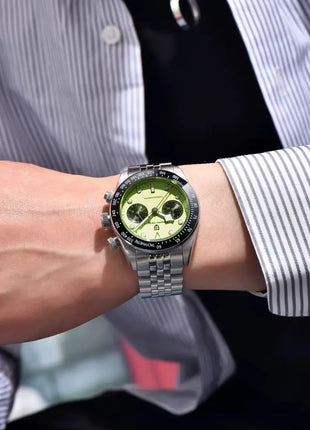 Nuovo PAGANI DESIGN 2026 Orologio da Uomo Panda, Orologio al Quarzo di Lusso, Cronografo con Quadrante in Zaffiro, Luminoso, Acciaio Inossidabile 316L, Spedizione Locale