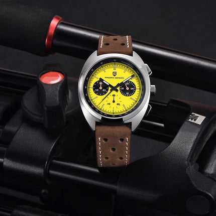 Orologio da Uomo Retrò PAGANI DESIGN 2026 Nuova Collezione, Cronografo al Quarzo, Vetro Zaffiro Giapponese VK63, Spedizione Locale