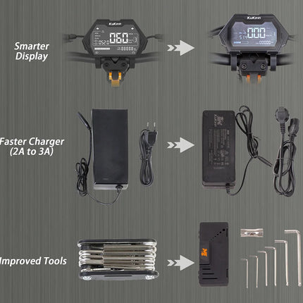 Scooter elettrico KuKirin G2 Master (versione 2025, motore 1000 W*2, batteria 52 V 20,8 Ah, pneumatici da 10 pollici, velocità massima 60 km/h, portata 70 km