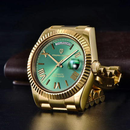 PAGANI DESIGN DD36 Oro Verde V2 Orologi Meccanici da Uomo Orologio Automatico di Lusso per Uomo 2026 Nuovo Orologio da Polso con Vetro Zaffiro AR