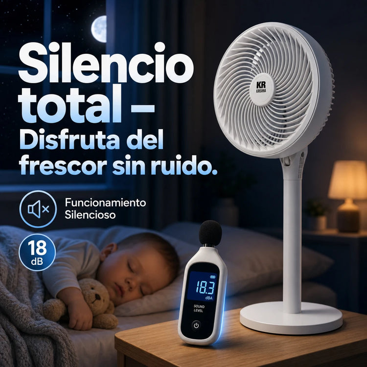 Ventilatore a piantana, ventilatore per la circolazione dell'aria, tre livelli di velocità regolabili, altezza regolabile, funzionamento super silenzioso