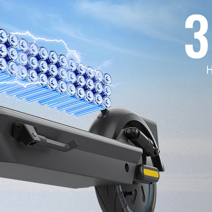 HiQiS Max Pro E-Scooter 500W Motore 36V 15Ah 40KMH Velocità 50KM Gamma 10 pollici Pneumatico Ad Aria Pieghevole Scooter Elettrico Per Adulti Con App