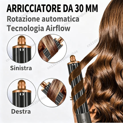 SenCiciMen 6 IN 1 Super Hair Dryer Negative Ion Hair Care Hairdryer With Auto-Wrap Curler 1600W Blow Dryer Home Appliances Tourist Styling Tools Holiday Gift Ideas for Women