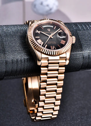 Nuovo orologio da uomo DESIGN PAGANI, orologio automatico di lusso per uomo, orologio meccanico da uomo, vetro zaffiro AR con data, consegna locale UE