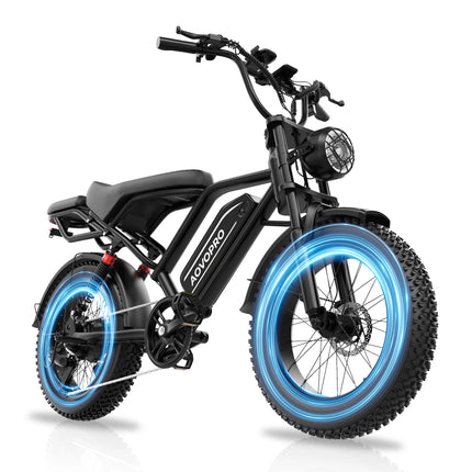 Bici Elettrica AP20 750W 48V 18Ah con Pneumatici Fat da 20 Pollici, 31MPH, 70 Miglia di Autonomia, Controllo Tramite App, per Adulti, Tutti i Terreni, Fuoristrada, Bici da Pendolare - Disponibile in Magazzino UE