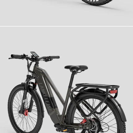 Bicicletta Elettrica LANKELEISI MX600 Pro, Motore 500W, Batteria 48V 20Ah, Autonomia 150KM, Pneumatici 27.5x2.4 Pollici, E-bike per Adulti
