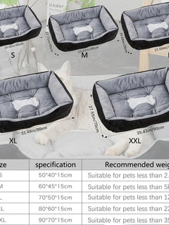 Materasso universale per divano per cani e gatti, motivo osseo, materassino lavabile per cani, caldo in inverno e traspirante in estate