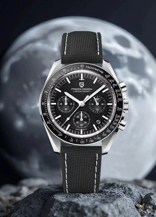 PAGANI DESIGN 2026 Nuovo Orologio da Uomo di Lusso al Quarzo con Funzione Luna, Vetro Zaffiro, Cronografo - Spedizione Locale nell'UE