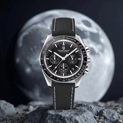 PAGANI DESIGN 2026 Nuovo Orologio da Uomo di Lusso al Quarzo con Funzione Luna, Vetro Zaffiro, Cronografo - Spedizione Locale nell'UE
