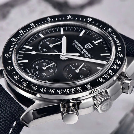 PAGANI DESIGN Moon ST6 Orologio Automatico di Lusso da Uomo, Orologio Business da Uomo, Orologio Meccanico, Luminoso, Vetro Zaffiro, Cinturino in Nylon, Consegna Locale UE 2026