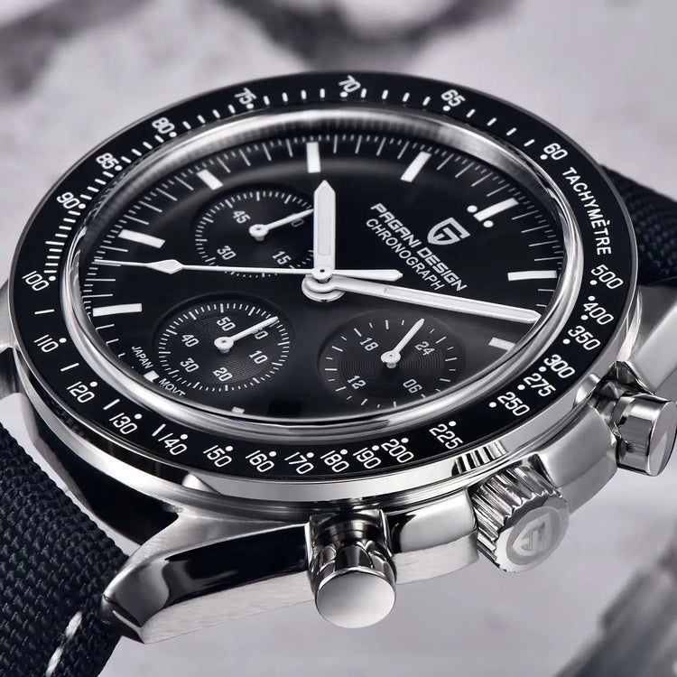 PAGANI DESIGN Moon ST6 Orologio Automatico di Lusso da Uomo, Orologio Business da Uomo, Orologio Meccanico, Luminoso, Vetro Zaffiro, Cinturino in Nylon, Consegna Locale UE 2026