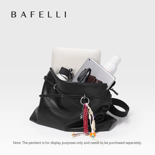 BAFELLI Borsa tote sotto le ascelle - Borsa da viaggio morbida in pelle ispirata a tracolla da donna Borsa a tracolla leggera dal design compatto