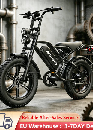 Nuova Bici Elettrica POWBEN V20 2026 UE, Motore 2000W, Velocità Massima 50km/h, Batteria 52V 15Ah, Pneumatici 20×4.0, Cambio a 7 Velocità SL-TX30-7R, E-Bike per Adulti