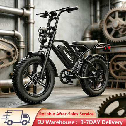 Nuova Bici Elettrica POWBEN V20 2026 UE, Motore 2000W, Velocità Massima 50km/h, Batteria 52V 15Ah, Pneumatici 20×4.0, Cambio a 7 Velocità SL-TX30-7R, E-Bike per Adulti