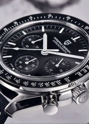 PAGANI DESIGN 2026 Nuovo Orologio da Uomo di Lusso al Quarzo con Funzione Luna, Vetro Zaffiro, Cronografo - Spedizione Locale nell'UE
