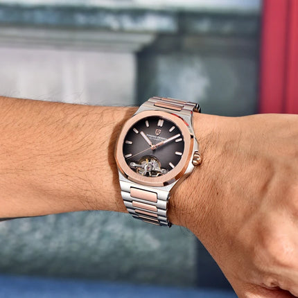 Nuovo Orologio Meccanico da Uomo PAGANI DESIGN Tourbillon 2026, Orologio Automatico di Lusso con Quadrante Scheletrato, Impermeabile, Luminoso, Vetro Zaffiro AR, Acciaio Inossidabile, Regalo per Uomo