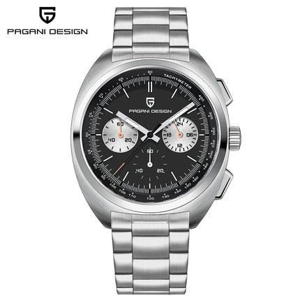 Orologio da Uomo Retrò PAGANI DESIGN 2026 Nuova Collezione, Cronografo al Quarzo, Vetro Zaffiro Giapponese VK63, Spedizione Locale