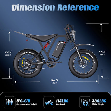 Bicicletta Elettrica DEEPOWER 1500W R700 con Batteria Rimovibile 48V 25Ah, Autonomia Massima 70KM, Pneumatici Larghi 20*4.0, Freni Idraulici, Ammortizzatori Idraulici, Pannello Strumenti LCD Smart, Bici Elettrica per Tutti i