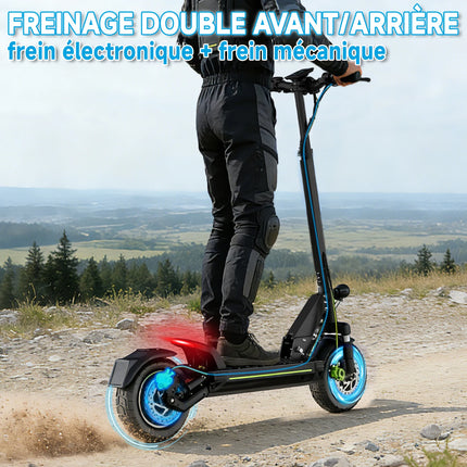 Monopattini elettrici Todimart D6 con motore da 500W (800W di picco), 48V 13Ah, velocità massima 45 km/h, autonomia 40-60 km, pieghevole, pneumatici da 10 pollici