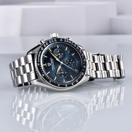Nuovo orologio da uomo PAGANI DESIGN Saturn, orologio al quarzo di lusso da uomo, cronografo sportivo, vetro zaffiro AR, vetro ceramico luminoso, impermeabile, acciaio inossidabile, regalo ideale