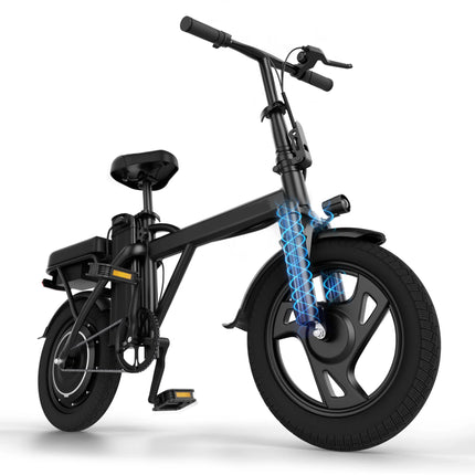 Bicicletta Elettrica a Due Ruote X14 500W 48V 9AH con Pneumatici Resistenti all'Usura, Velocità Massima di 35 km/h, Autonomia di 65 km e Capacità di Carico Massima di 120 kg, Ideale per Gite Genitore-Figlio (Disponibile in