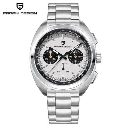 Orologio da Uomo Retrò PAGANI DESIGN 2026 Nuova Collezione, Cronografo al Quarzo, Vetro Zaffiro Giapponese VK63, Spedizione Locale