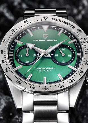 Nuovo orologio da uomo DESIGN PAGANI, stile retrò con lancetta larga, orologio al quarzo di lusso da uomo, cronografo sportivo veloce, movimento VK64, vetro zaffiro AR, consegna locale