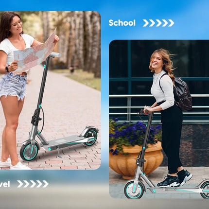 HiQiS V8 E-Scooter 350W Motore 36V 10.5Ah 30KMH Velocità 30KM Lungo Raggio 8.5 pollici A Nido D'ape Pneumatico Pieghevole Scooter Elettrico Per Adulti
