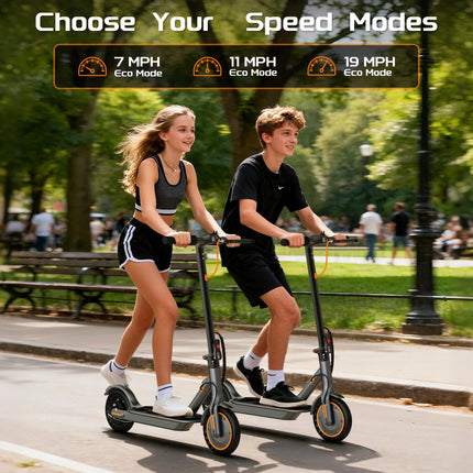 EU Stock 350W Electric Scooter 19 MPH 3Speed Settings App Control IPX4 Water Resistance 8.5 Inch Solid Non Slip Tires Stainless Steel Frame A Sturdy Comfortable And Foldable Electric Scooter