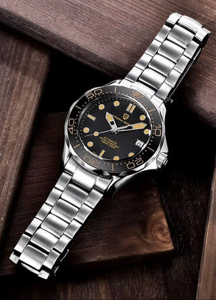 Orologi da uomo PAGANI DESIGN, orologio meccanico automatico di lusso, orologio da uomo resistente all'acqua, vetro zaffiro AR, orologio leggero, spedizione locale UE