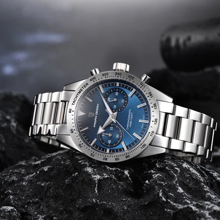 Nuovo orologio da uomo DESIGN PAGANI, stile retrò con lancetta larga, orologio al quarzo di lusso da uomo, cronografo sportivo veloce, movimento VK64, vetro zaffiro AR, consegna locale