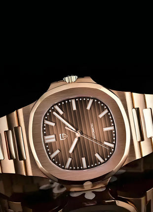 Nuovo Orologio da Uomo di Lusso PAGANI DESIGN 2026 Rosa Oro ST6 Automatico Meccanico con Protezione Luminosa e Vetro Zaffiro AR - Regalo Perfetto