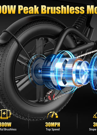 Bicicletta Elettrica T20 con Batterie agli Ioni di Litio ad Alta Capacità 48V20Ah, Bici Elettrica per Adulti con Pneumatici All-Terrain 20'X4.0', Mountain Bike Elettrica per Adulti