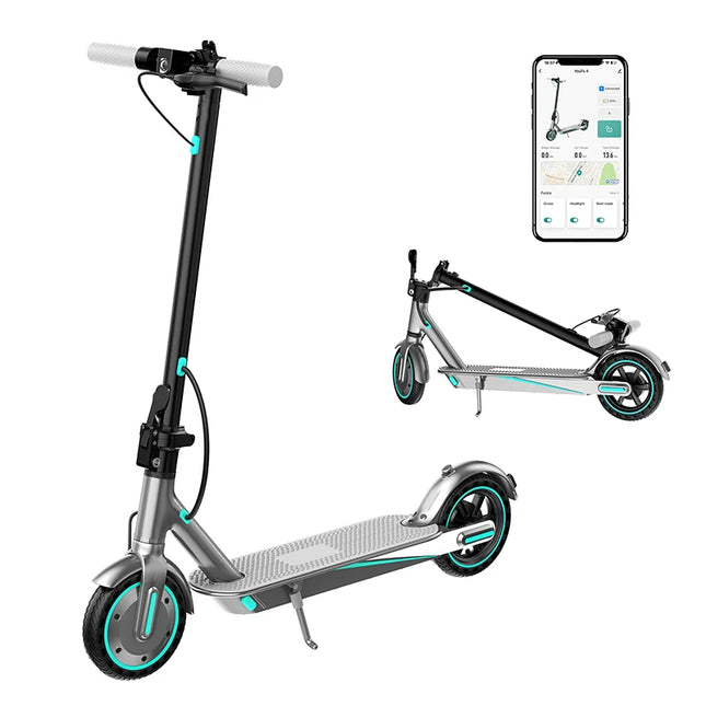 HiQiS V8 E-Scooter 350W Motore 36V 10.5Ah 30KMH Velocità 30KM Lungo Raggio 8.5 pollici A Nido D'ape Pneumatico Pieghevole Scooter Elettrico Per Adulti