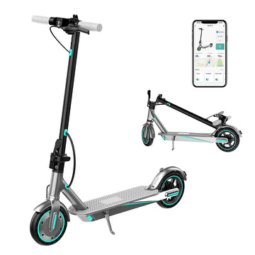 HiQiS V8 E-Scooter 350W Motore 36V 10.5Ah 30KMH Velocità 30KM Lungo Raggio 8.5 pollici A Nido D'ape Pneumatico Pieghevole Scooter Elettrico Per Adulti