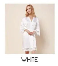 Hermana De La Novia Robes Personalizzato Madre De La Novia Kimono Personalizzato Setoso Abito da sposa da damigella d'onore Vestaglie estive in raso