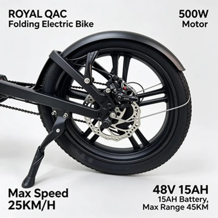 Royal Q&C E-Bike 48v 15AH Velocità Massima 24,99km/h Autonomia Massima 45km