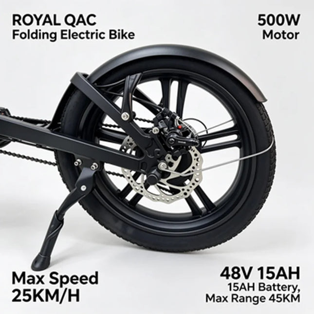 Royal Q&C E-Bike 48v 15AH Maximum Speed 24.99km/h Maximum Range 45km