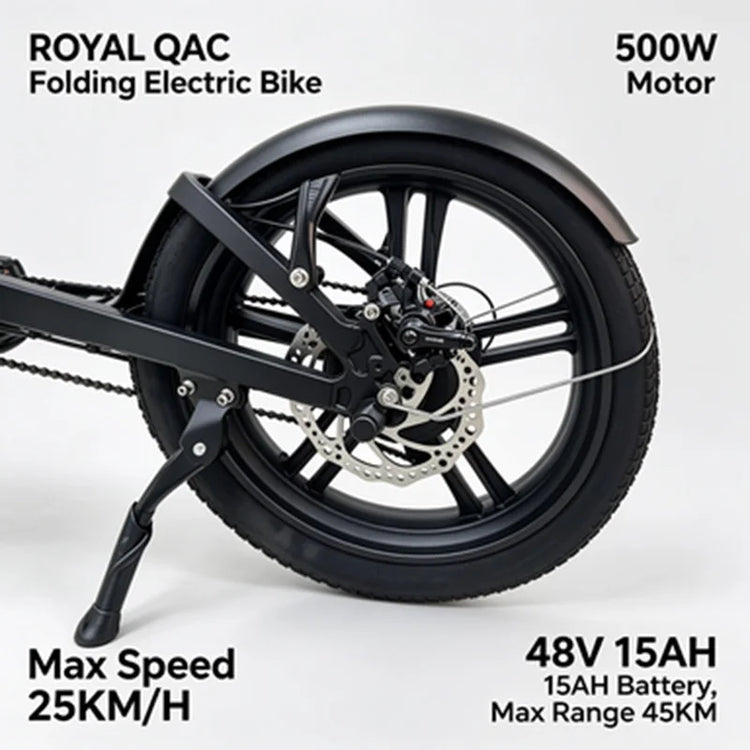 Royal Q&C E-Bike 48v 15AH Velocità Massima 24,99km/h Autonomia Massima 45km