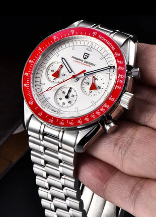 PAGANI DESIGN Nuovo Orologio da Uomo V6 Moon, Cronografo Sportivo di Lusso al Quarzo con Vetro Zaffiro e Rivestimento AR