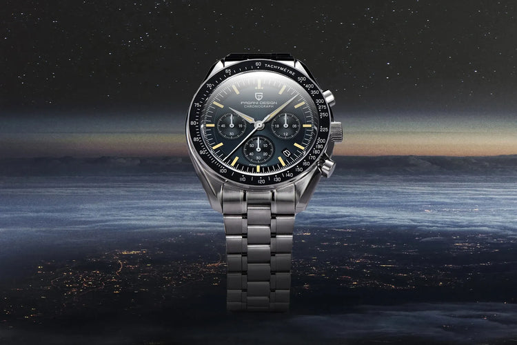 PAGANI DESIGN Nuovi orologi da uomo, orologio al quarzo di lusso, cronografo di precisione, vetro zaffiro AR, resistente all'acqua fino a 100M, orologio business 2026, spedizione locale UE